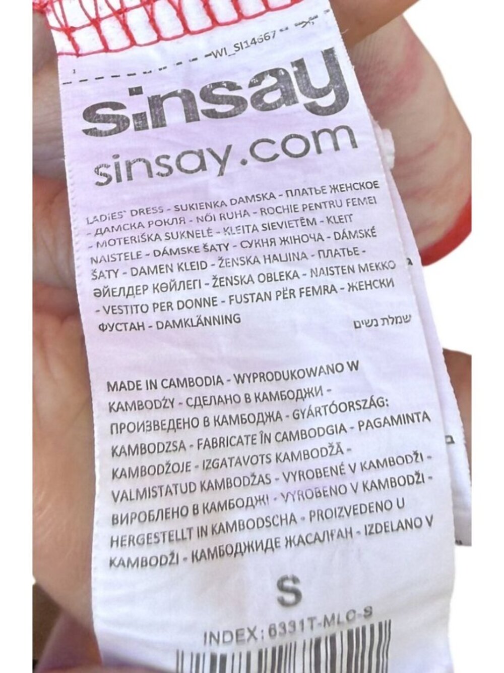 Sinsay Womens Floral Mini Dress Pink Orange Size S Lightweight Flirty Romantic - Picture 6 of 6